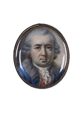 Lot 434 - A PORTRAIT MINIATURE PROBABLY OF SIR RICHARD LYTTLETON