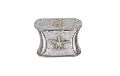 Lot 494 - A GERMAN SILVER SNUFF BOX