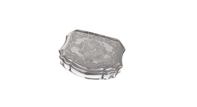 Lot 506 - A GERMAN SILVER SNUFF BOX