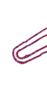 Lot 562 - RUBY NECKLACE