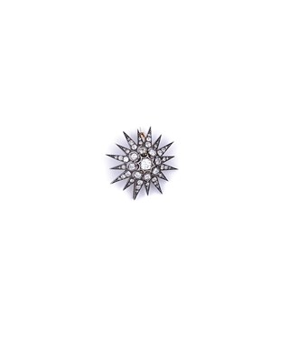 Lot 568 - DIAMOND BROOCH / PENDANT