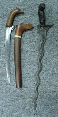 Lot 20 - A SUMATRAN KERIS AND A CELEBES DAGGER