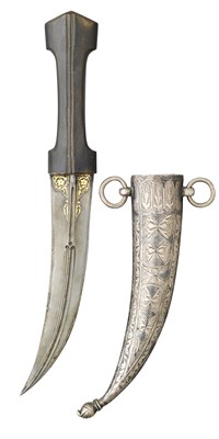 Lot 30 - A TURKISH DAGGER (JAMBIYA)
