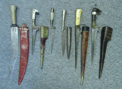 Lot 63 - SIX MIDDLE EASTERN DAGGERS