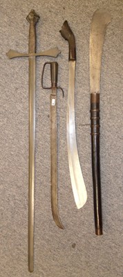 Lot 64 - THREE ORIENTAL EDGED WEAPONS