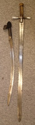 Lot 65 - â€¡ AN OTTOMAN SWORD (YATAGHAN)
