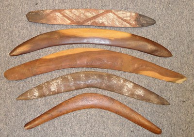 Lot 76 - FIVE ABORIGINAL WEAPONS