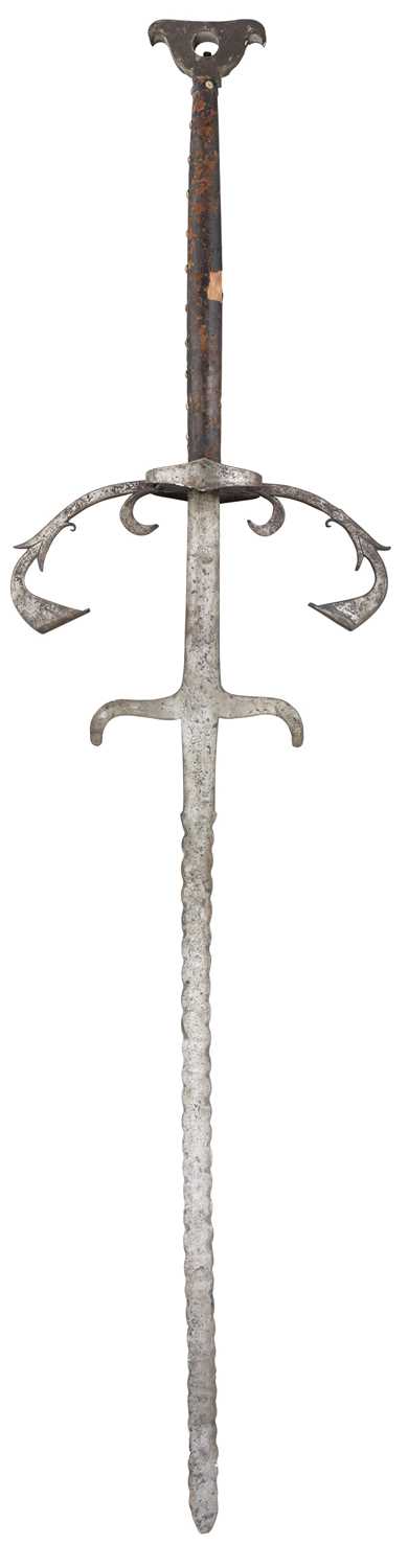 Lot 87 - â€¡ A NORTH EUROPEAN TWO-HANDED SWORD