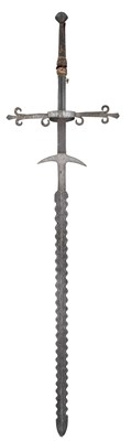 Lot 89 - â€¡ A GERMAN TWO-HAND SWORD