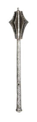 Lot 110 - A GERMAN MACE FORMED ENTIRELY OF STEEL