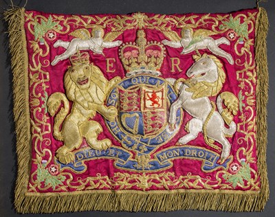 Lot 131 - AN ELIZABETH II TRUMPET BANNER