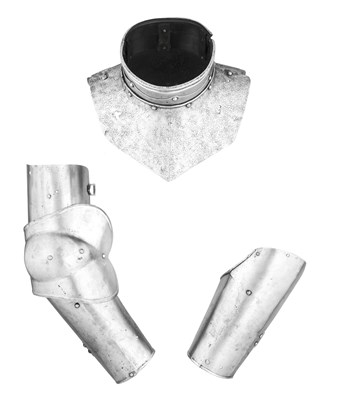 Lot 168 - â€¡ A GERMAN COLLAR AND ELEMENTS OF TWO VAMBRACES