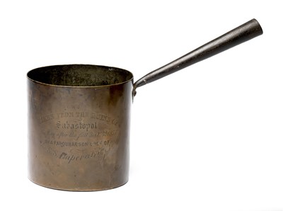 Lot 197 - A CRIMEAN COPPER SAUCEPAN