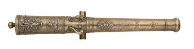 Lot 208 - A FINE GERMAN BRONZE SALUTING CANNON BARREL