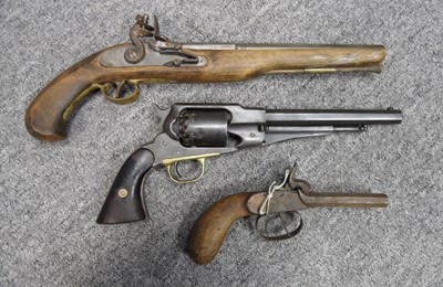 Lot 237 - A .44 CALIBRE REMINGTON NEW MODEL ARMY SIX-SHOT PERCUSSION REVOLVER