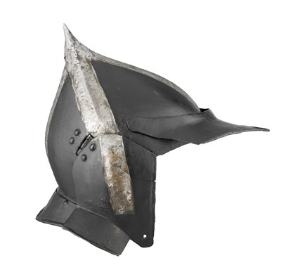 Lot 298 - A GERMAN 'BLACK AND WHITE' BURGONET