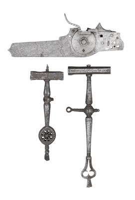 Lot 344 - A GERMAN DETACHED WHEEL-LOCK MECHANISM