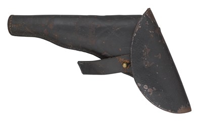 Lot 432 - A LEATHER HOLSTER FOR A POCKET REVOLVER OF MILITARY TYPE