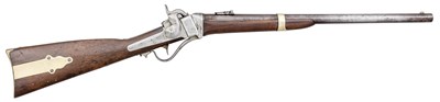 Lot 453 - A .52 CALIBRE SHARPS MODEL 1853 'JOHN BROWN' RIFLED CAVALRY CARBINE