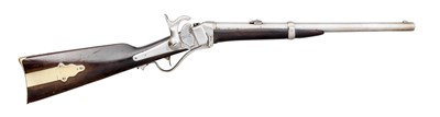 Lot 454 - A .577 CALIBRE SHARPS MODEL 1855 RIFLED CAVALRY CARBINE FOR BRITISH USE