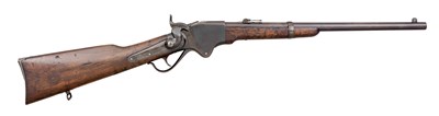 Lot 468 - A .50 CALIBRE BELGIAN SPENCER REPEATING RIFLED CAVALRY CARBINE