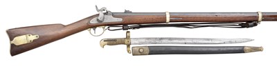 Lot 487 - A .58 CALIBRE REMINGTON ZOUAVE RIFLE