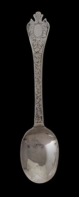 Lot 22 - A SILVER CHILD'S TREFID SPOON