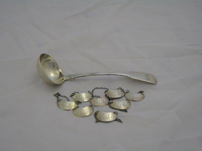 Lot 38 - A WILLIAM IV SCOTTISH SILVER TODDY LADLE