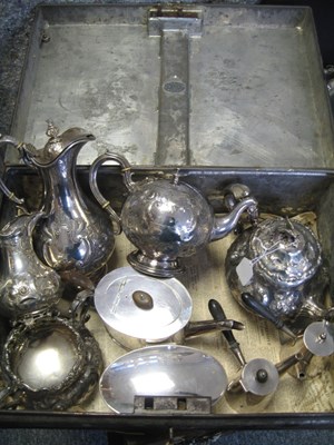 Lot 105 - A COLLECTION OF ASSORTED ELECTROPLATE TEA WARES