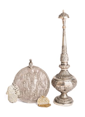 Lot 636 - FOUR ITEMS OF INDIAN SILVER, CIRCA 1900