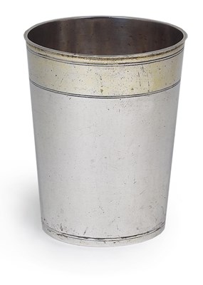 Lot 196 - A GERMAN PARCEL-GILT-SILVER BEAKER