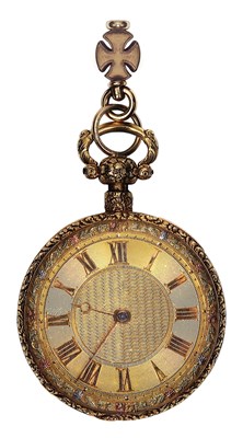 Lot 256 - A GEORGE IV 18 CARAT GOLD QUARTER REPEATING POCKET WATCH