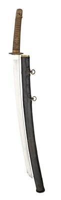 Lot 2 - A JAPANESE W.W.II NAVAL OFFICER'S SWORD (KATANA)