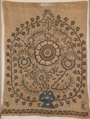 Lot 232 - TWO ISLAMIC TEXTILE PANELS, 19TH CENTURY