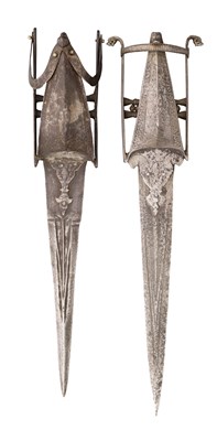 Lot 89 - TWO INDIAN DAGGERS (KATAR)