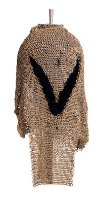 Lot 100 - AN INDIAN MAIL HEAD DEFENCE (KULAH ZIRAH)