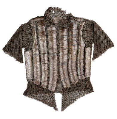 Lot 107 - **A MAIL AND LAMELLAR SHIRT