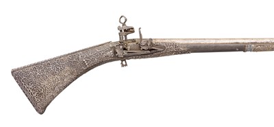 Lot 115 - AN 11 BORE SARDINIAN MIQUELET-LOCK GUN