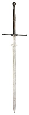 Lot 179 - A TWO-HAND SWORD