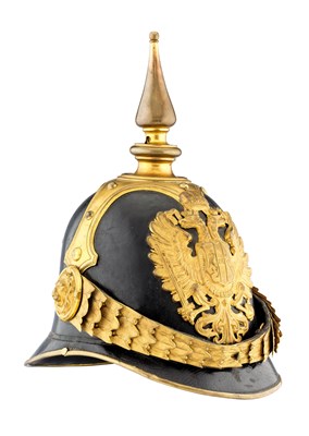 Lot 200 - A RARE AUSTRIAN OFFICER'S HELM OF THE K.u.K. LEIBGARDE-INFANTERIEKOMPANIE AND THE LEIBGARDE-REITERES