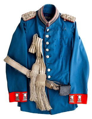 Lot 201 - THE SERVICE DRESS TUNIC (WAFFENROCK) OF A MAJOR IN THE 2. GARDE-DRAGONER- REGIMENT KAISERIN ALEXANDR