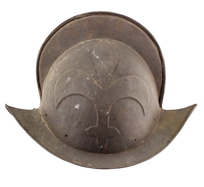 Lot 211 - A GERMAN EMBOSSED MUNITION COMB MORION