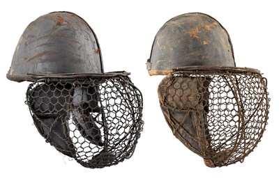 Lot 212 - A GERMAN FECHTHELM FOR USE WITH SPORTING SABRES