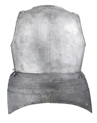 Lot 214 - A GERMAN HEAVY SHOT-PROOF BACKPLATE FROM A CUIRASSIER ARMOUR
