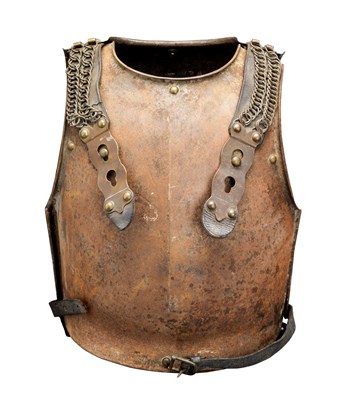 Lot 221 - A FRENCH CUIRASSIER TROOPER'S REGULATION CUIRASS