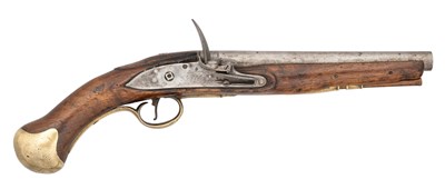 Lot 462 - A 25 BORE 1801/16 PATTERN FLINTLOCK SEA SERVICE PISTOL, MARKED 'H.M.S.VICTORY'