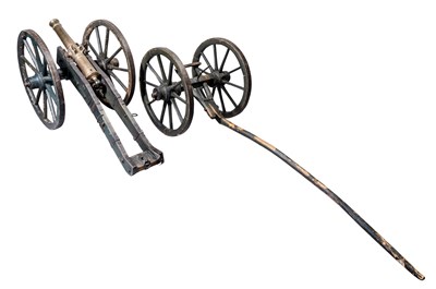 Lot 258 - A GERMAN BRONZE SALUTING CANNON