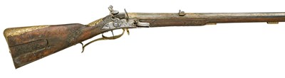 Lot 268 - A 29-BORE VIENNESE FLINTLOCK RIFLED SPORTING CARBINE BY IOHANN ADAM GRÃ„ZL (1)