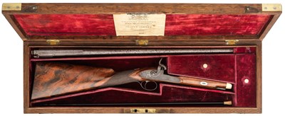 Lot 269 - A RARE ENGLISH ROYAL CASED 32-BORE PERCUSSION SHOTGUN BY WESTLEY RICHARDS