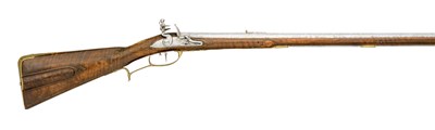 Lot 273 - A RARE AND ELEGANTLY PROPORTIONED SMALL-BORE GERMAN FLINTLOCK RIFLE FOR A LADY